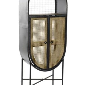 ARMARIO RATÁN METAL OVALADO