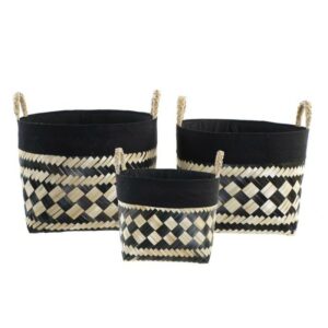 SET CESTAS BAMBÚ BICOLOR