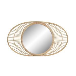 ESPEJO DE RATÁN NATURAL RIA 82X48CM